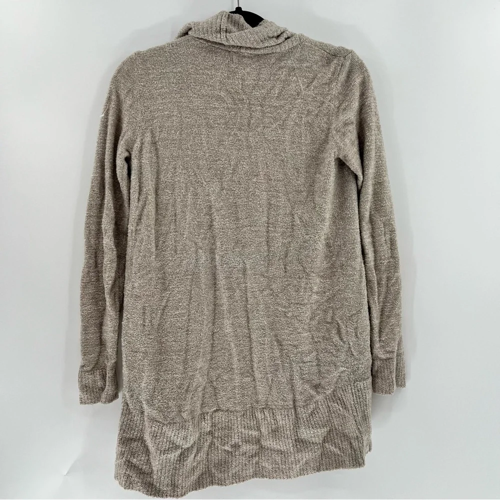 Barefoot Dreams CozyChic Lite Circle Cardigan XS/S Taupe Soft Open Front